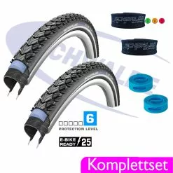 Schwalbe Reifen Komplettset Marathon Plus Tour 28 Zoll Fahrradreifen 37 - 622