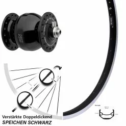Ryde Andra 40 28-29 Zoll Vorderrad Nabendynamo Mit Son Delux Wide Body