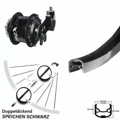 Rohloff Speedhub CC EX Hinterrad 26 Zoll Ryde Andra 30