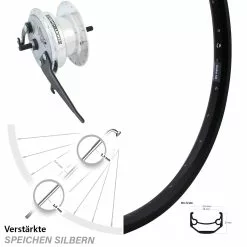 20 Zoll Ryde Andra 40 Vorderrad Lastenrad Sturmey Archer Nabendynamo XL-FDD 3,0