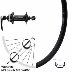 Ryde Andra 40 26 Zoll MTB Vorderrad Disc Deore Schwarz