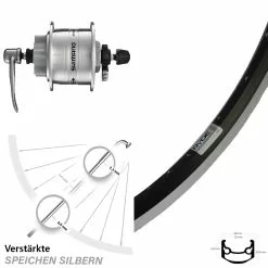 27,5 Zoll Vorderrad Ryde Andra 35 Shimano Nabendynamo DH-3D32-QR