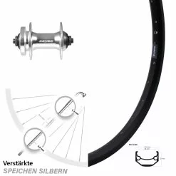 Zzyzx Nabe Silbern Ryde Andra 40 Disc Vorderrad 26 Zoll Für 6-Loch