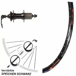 Hinterrad 26 Zoll DRC Disc Novatec Nabe 6-Loch Shimano