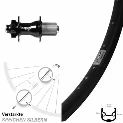 28 Zoll Hinterrad Ryde Andra 30 Disc Für Steckachse 10 X 135 Mm