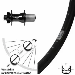 Hinterrad 28 Zoll Ryde Andra 30 Disc Steckachse 10 X 135 Mm