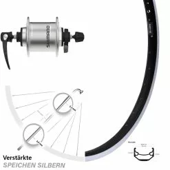 Vorderrad 20 Zoll Ryde Andra 40 Shimano DH-T4000 Nabendynamo