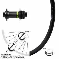 Vorderrad 26 Zoll Ryde Andra 40 Disc Formula CL-71 Syncros Steckachse 15 Mm