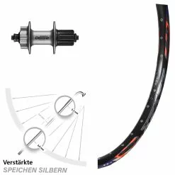 26 Zoll Hinterrad DRC Zzyzx Disc Mit Shimano Deore FH-M525A Nabe