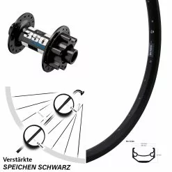 DT Swiss 350 Hybrid Ryde Andra 40 Disc Vorderrad 26 Zoll Für Steckachse 15x100 Mm