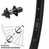27,5 Zoll Hinterrad Ryde Rival 30 Disc DT Swiss 350 Hybrid 5/135 Mm