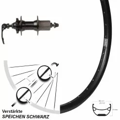 26 Zoll Hinterrad Ryde Andra 29 Mit Novatec Nabe 8-11-fach Schnellspanner