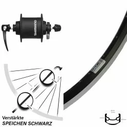 Nabendynamolaufrad Shimano DH-T4000 Ryde Andra 35 Felgenbremse 27,5 Zoll