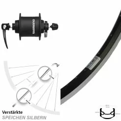 Vorderrad 27,5 Zoll Ryde Andra 35 Shimano DH-T4000-1N Alivio