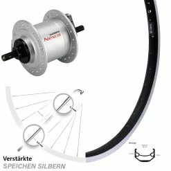 Vorderrad Fahrrad 20 Zoll Ryde Andra 40 Shimano DH-C3000-1N