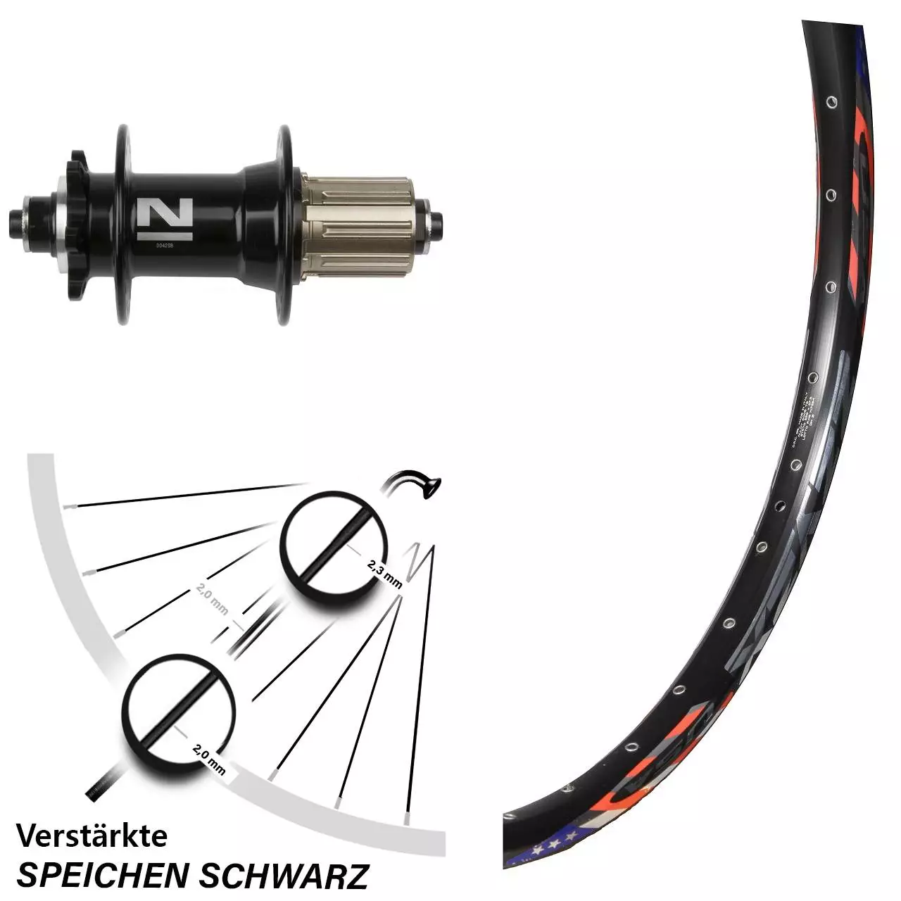 Hinterrad 26 Zoll Novatec D042 DRC ZZYZX Felge 28-559 Für 6-Loch 1 Hinterrad 26 Zoll Novatec D042 DRC ZZYZX Felge 28-559 Für 6-Loch