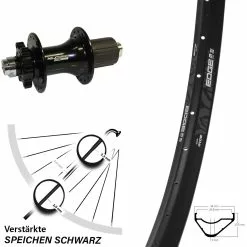 Ryde Edge M30 OS Hinterrad 27,5 Zoll Mit XLC Evo Nabe 12/142 Mm