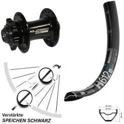Dt-swiss Laufrad 27,5+ Zoll DT Swiss H 612 XLC Pro 15x100 Mm Schwarz Steckachse