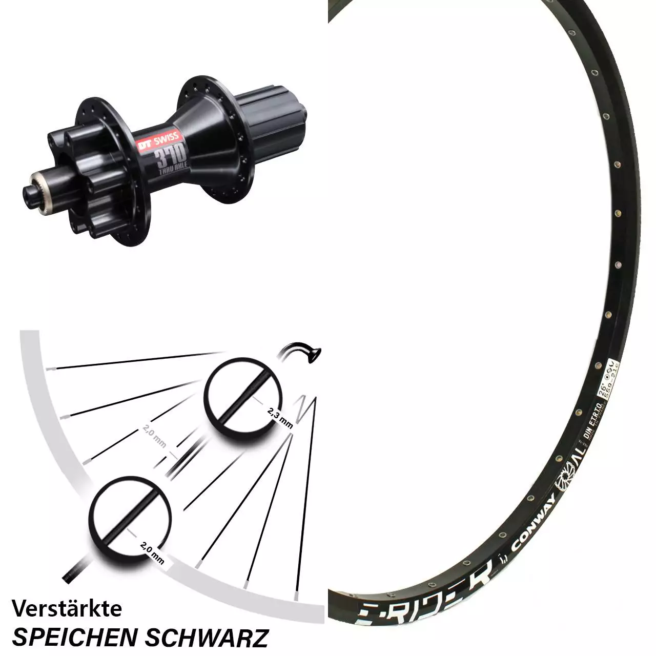 Mach1 26 Zoll Laufrad DT Swiss 370 6-Loch Mach 1 Magma 135 Mm 1 Mach1 26 Zoll Laufrad DT Swiss 370 6-Loch Mach 1 Magma 135 Mm