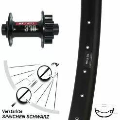DT Swiss 370 Steckachse Ryde Rival 35 Disc Vorderrad 27,5+ Zoll Für 6-Loch