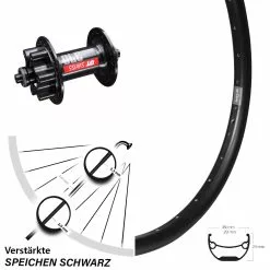 26 Zoll Vorderrad DT Swiss 370 6-Loch Ryde Andra 29-559 ETRTO Schnellspanner