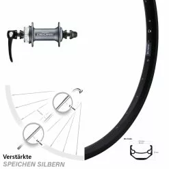 Vorderrad 26 Zoll Ryde Andra 40 Disc Shimano HB-M615 Silbern