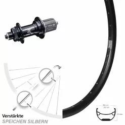 Hinterrad Ryde Andra 29 Zoll KX-GS Hinterradnabe 5x135 Mm Centerlock