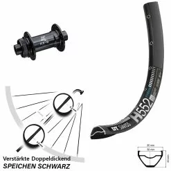 Dt-swiss DT Swiss H 552 Vorderrad 27,5 Zoll KX-G Steckachse 15x100 Nabe E-Bike