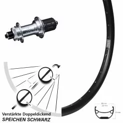 Ryde Andra 29 Disc-Hinterrad 27,5 Zoll KX GS Silbern 5x135 Centerlock