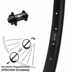 27,5 Zoll Vorderrad KX-E Nabe 15x100 Mm 6-loch Ryde Rival 30 Disc Für Steckachse