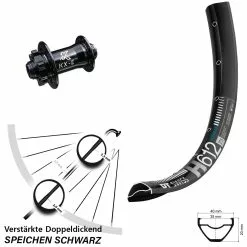 Dt-swiss 27,5+ Zoll Vorderrad KX-E Nabe 15x100 Mm 6-loch DT Swiss H 612 E-Bike MTB Verstärkt
