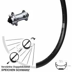 Breites 26 Zoll Vorderrad Ryde Andra 29 Mit KX-E Nabe Silbern 5x100 Mm 6-loch