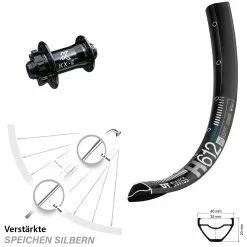 Dt-swiss Vorderrad 27,5+ Zoll KX-E Nabe 15x100 Mm 6-loch DT Swiss H 612 E-Bike