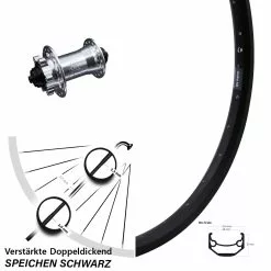 26 Zoll Vorderrad Ryde Andra 40 Disc Mit KX-E Nabe Silbern 5x100 Mm 6-loch