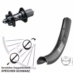 Dt-swiss DT Swiss U 623 Hinterrad 29 Zoll KX-E Nabe 5x135 Mm 6-loch Shimano 11-fach