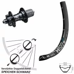 Dt-swiss 29 Zoll Hinterrad KX-E Nabe 5x135 Mm 6-loch 11-fach DT Swiss H 522