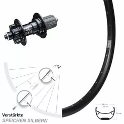 27,5 Zoll Hinterrad KX-E Nabe 5x135 Mm 6-Loch 11-fach Ryde Andra 29