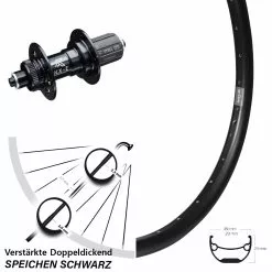 Hinterrad Verstärkt KX-E Nabe 5x135 Mm 11-fach Ryde Andra 29 Zoll Schnellspanner