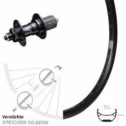 Ryde Andra 29 Hinteres Rad 27,5 Zoll Verstärkte KX-E Nabe Schnellspanner Centerlock