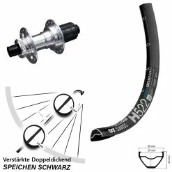 Dt-swiss 27,5 Zoll Hinterrad KX-E 12x142 Mm Centerlock 11-fach DT Swiss H 522 E-Bike