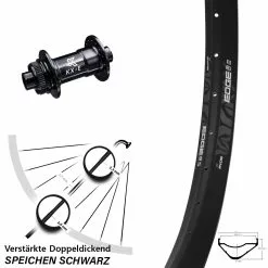 Ryde Edge M35 OS Vorderrad 27,5 Zoll KX-E Centerlock Steckachse 15x100 Mm