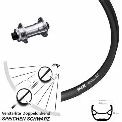 KX-E Steckachse 15x100 Ryde Andra 321 Vorderrad 26 Zoll Centerlock