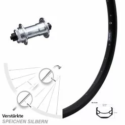 KX-E Nabe Silbern Eloxiert Ryde Andra 40 Disc Vorderrad 27,5 Zoll Verstärkt