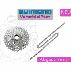 Verschleißet Shimano Deore XT Zahnkranzkassette CS M770 CN HG93 Kette 9-fach