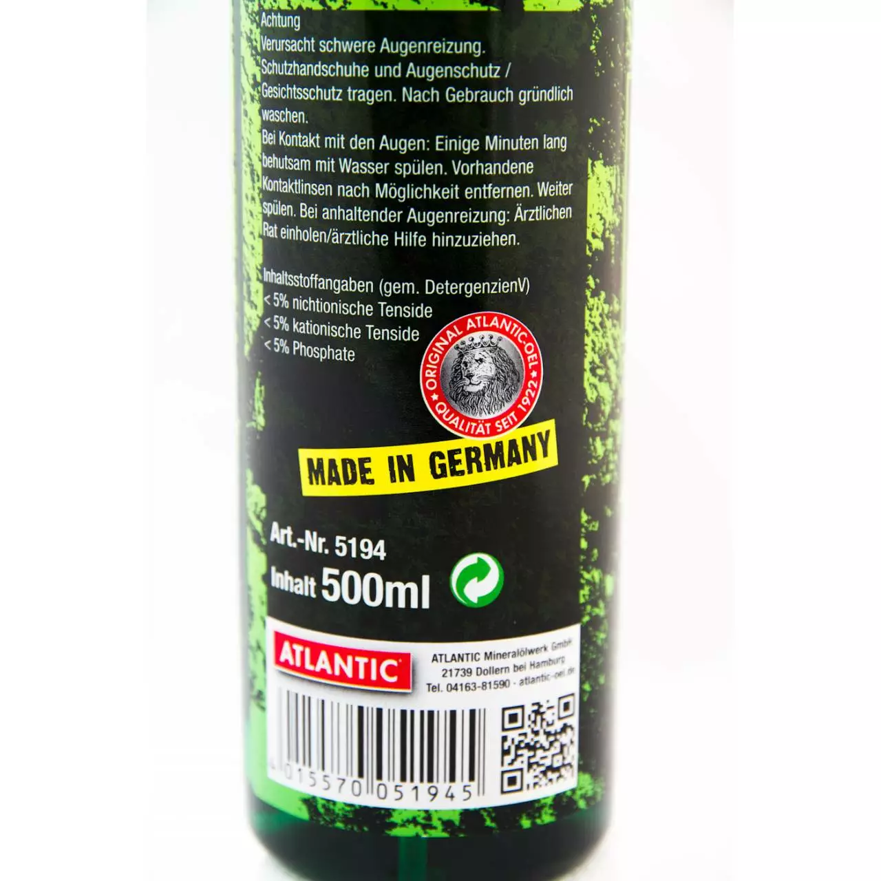 Atlantic Komplettreiniger 500 Ml Sprühflasche 2 Atlantic Komplettreiniger 500 Ml Sprühflasche – Bild 2