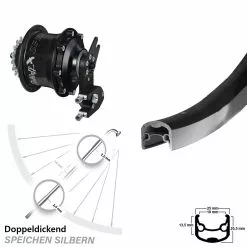 Hinterrad Mit Rohloff Speedhub CC OEM2 26 Zoll Ryde Andra 30