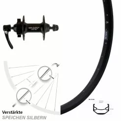 Ryde MTB Vorderrad Andra 40 26 Zoll Disc Mit Shimano XT 6-Loch