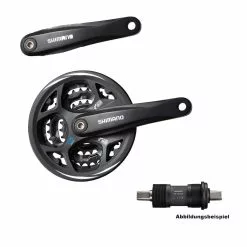 Shimano Kurbel Tretlager Set Altus FC-M311 Schwarz