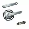 Tretlager Kurbel Set Shimano FC-C6000 Silbern