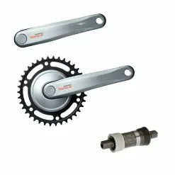 Tretlager Kurbel Set Shimano FC-C6000 Silbern